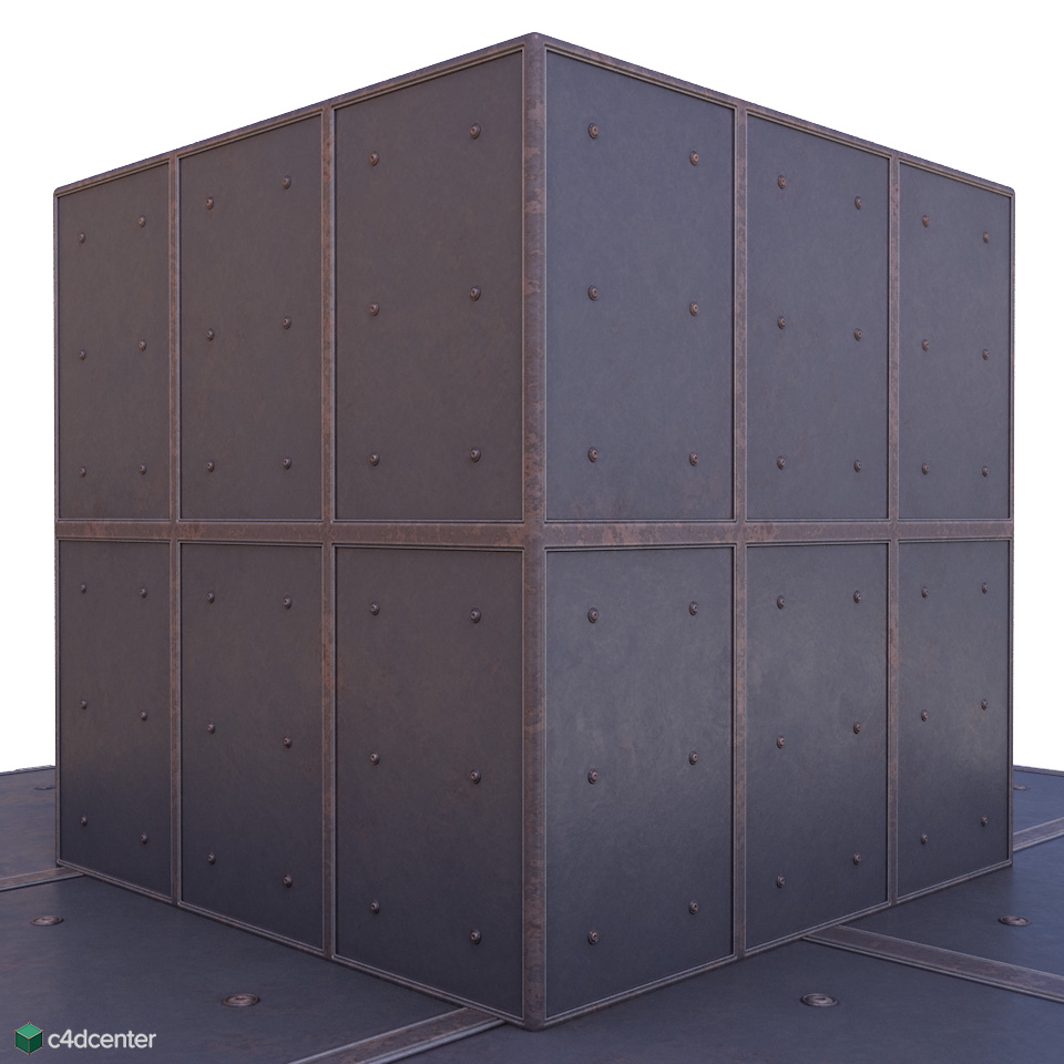 4K Heavy Metal PanelsC4D Material C4DCenter
