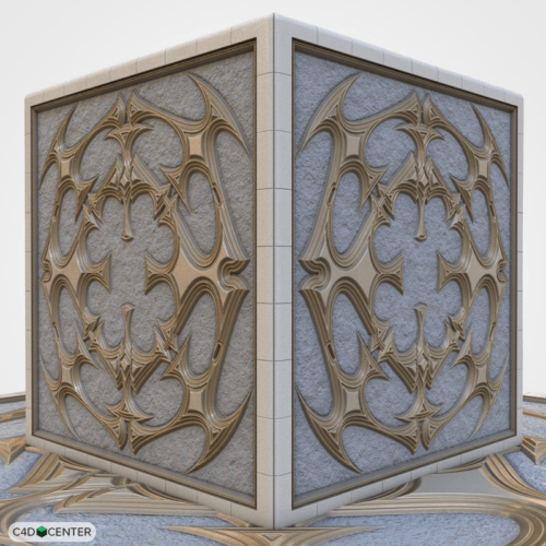  [ TEXTURES ET SHADERS ] FREE/GRATUITS => +480 matières CINEMA4D C4dcenter-material_library-tribal-0001-500x500