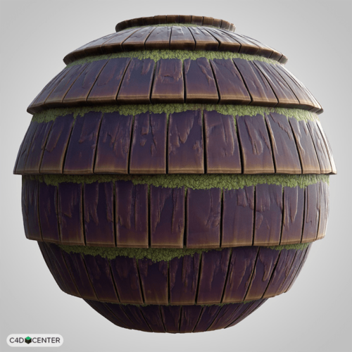 SHADERS -  [ TEXTURES ET SHADERS ] FREE/GRATUITS => +480 matières CINEMA4D Stylized-Roof-Tiles-Moss-003-500x500