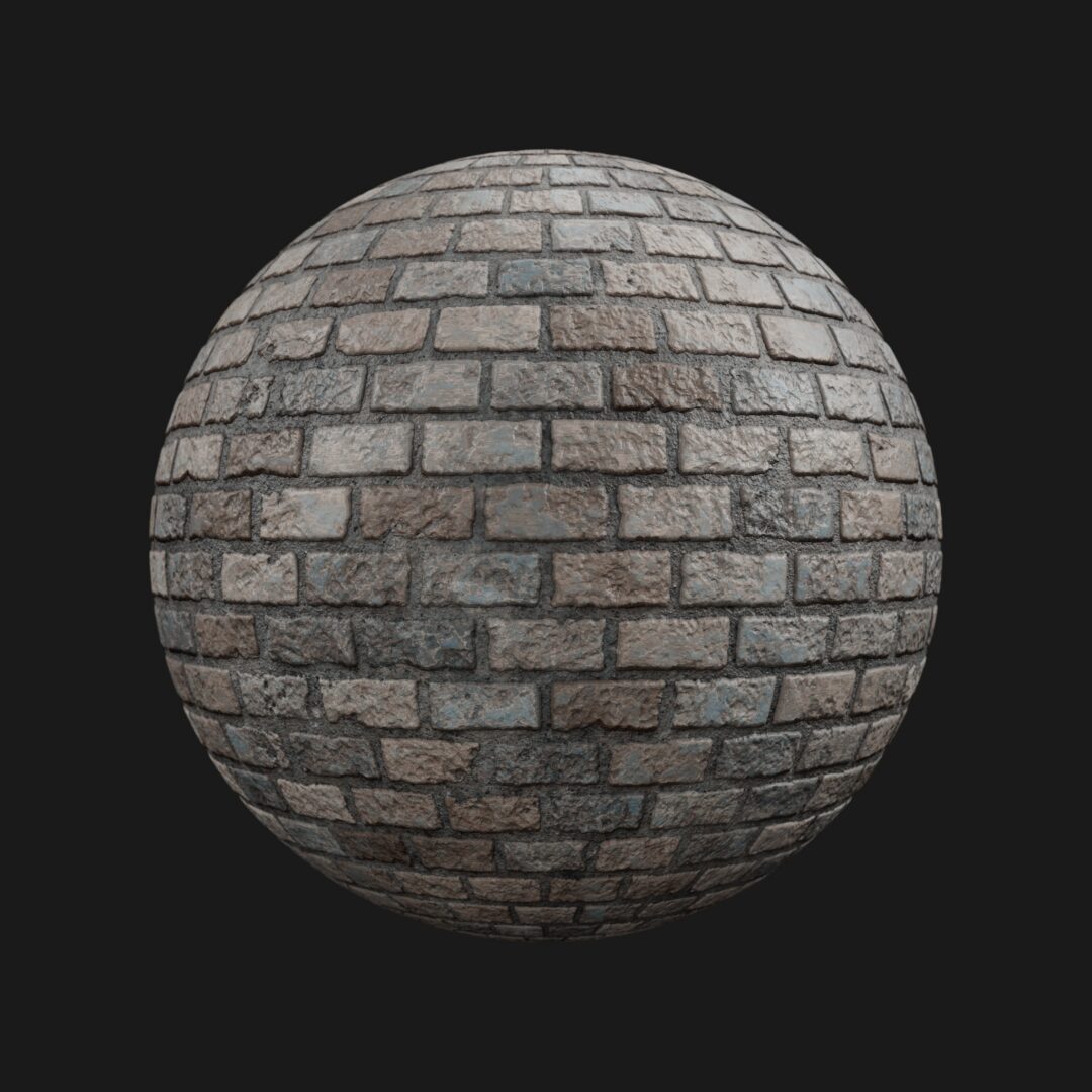 4K Abandon Brick 03-C4D Material