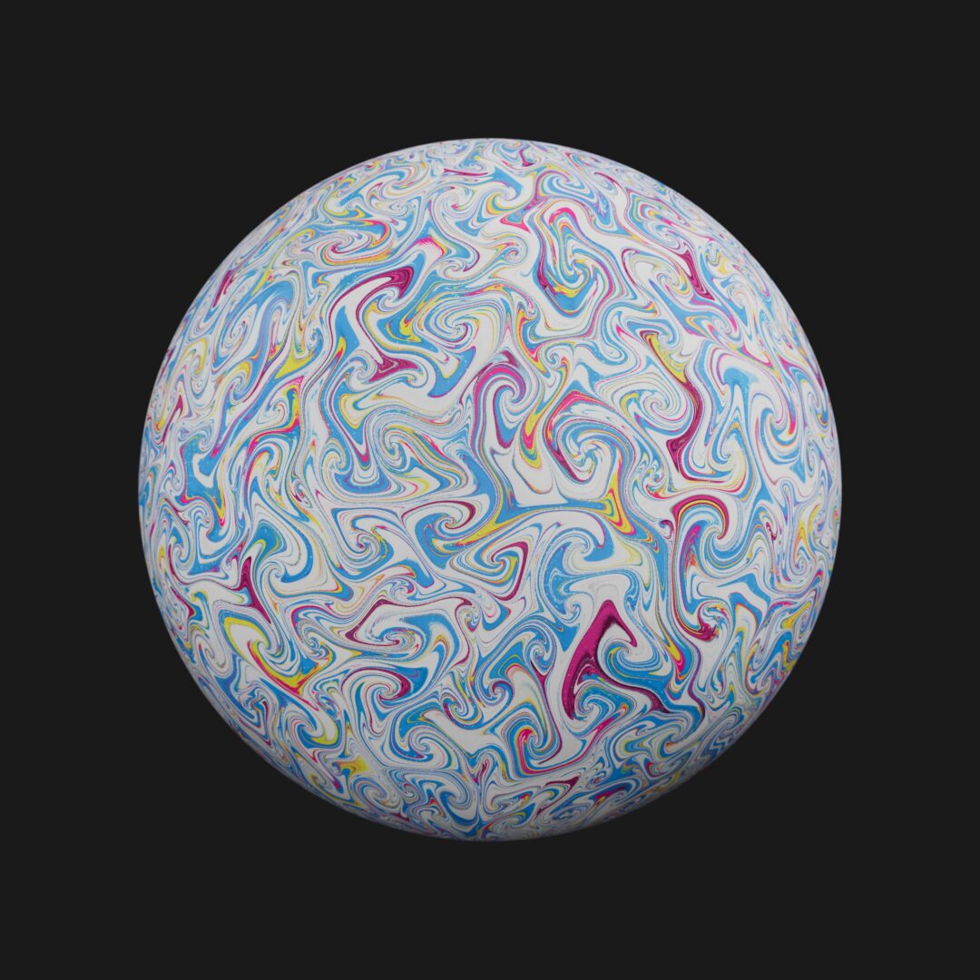 4K Abstract Paint 07-C4D Material