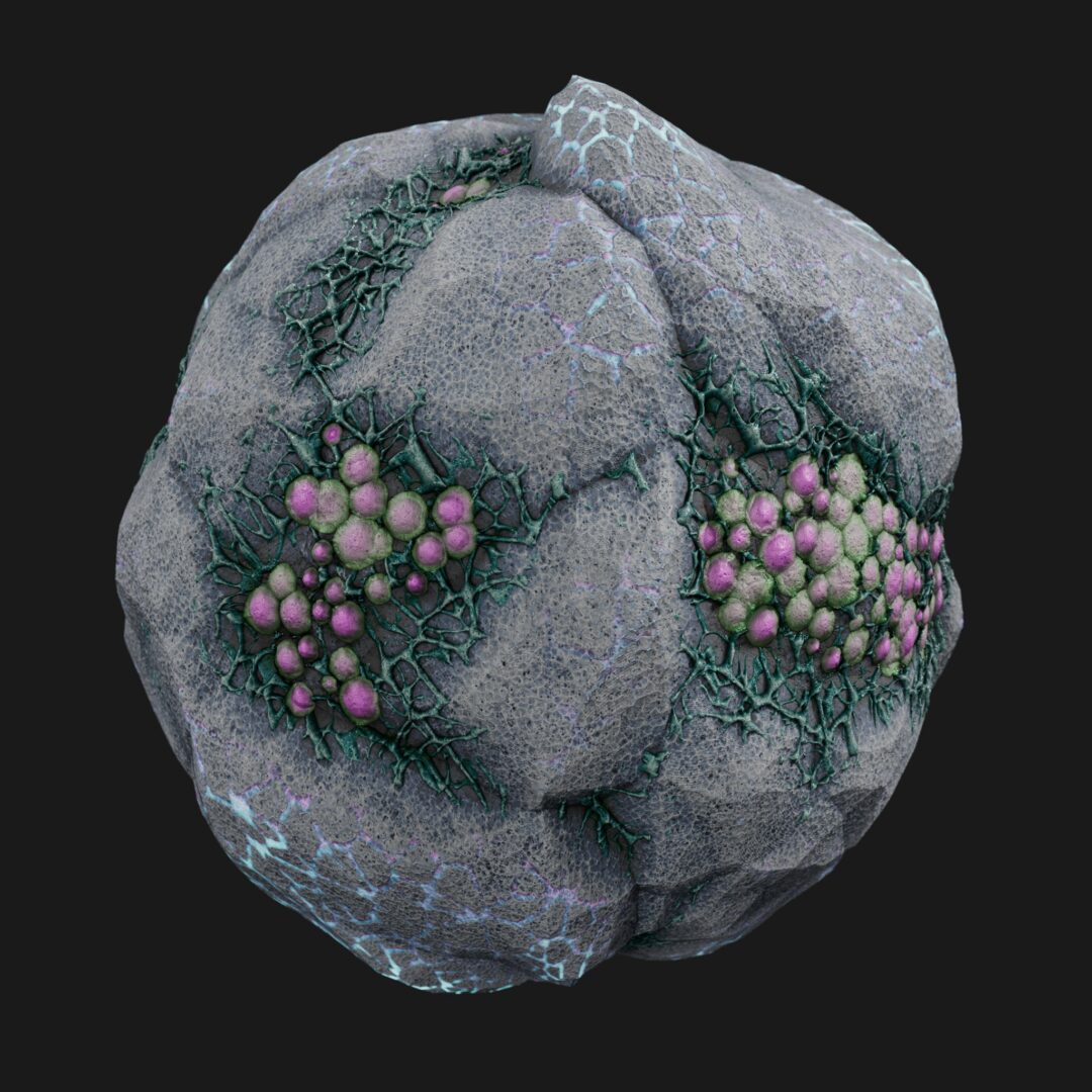 4K Alien Terrain 01-C4D Material