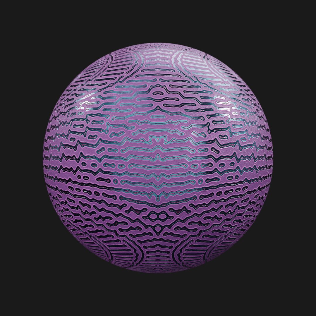 4K Alien Wall 01-C4D Material