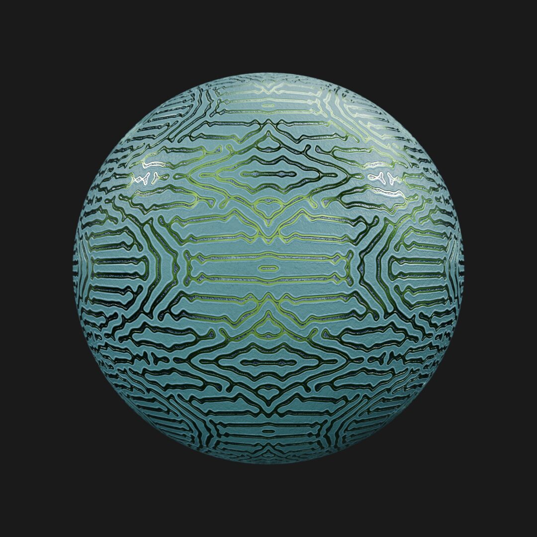 4K Alien Wall 02-C4D Material