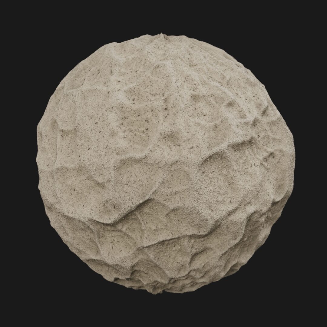 4K Beach Sand Small Pebbles-C4D Material