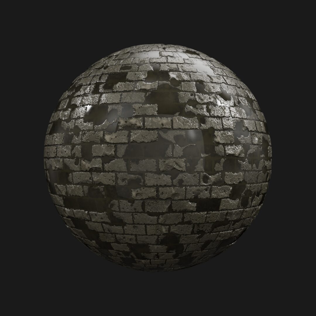 Brick Ground Old Water-C4D Material