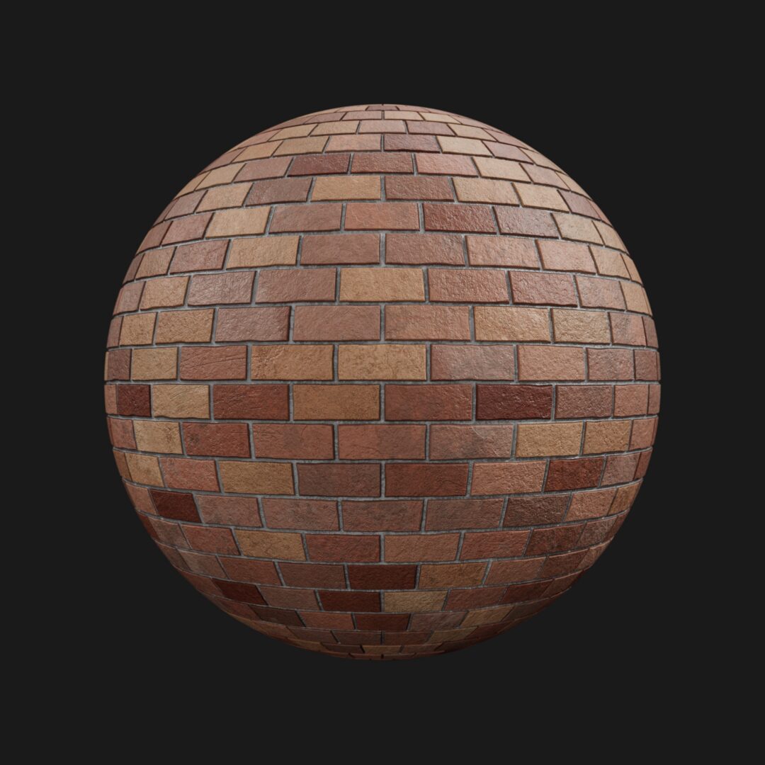 4K Multi Color Brick-C4D Material