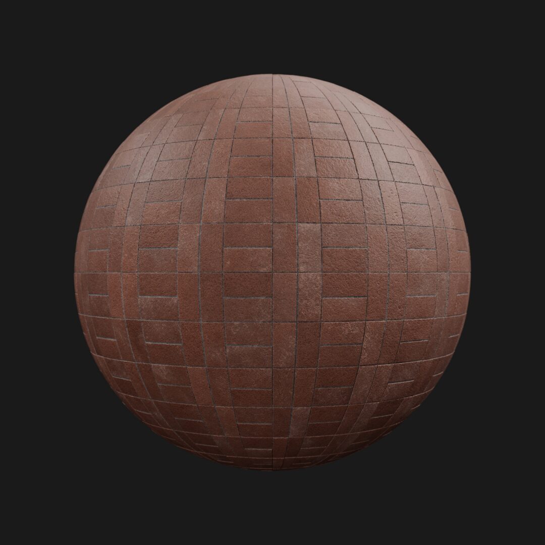 4K Brick Pathway 02-C4D Material