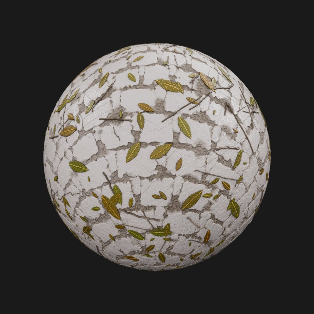 Brick Twigs and Leaves 02-C4D Material