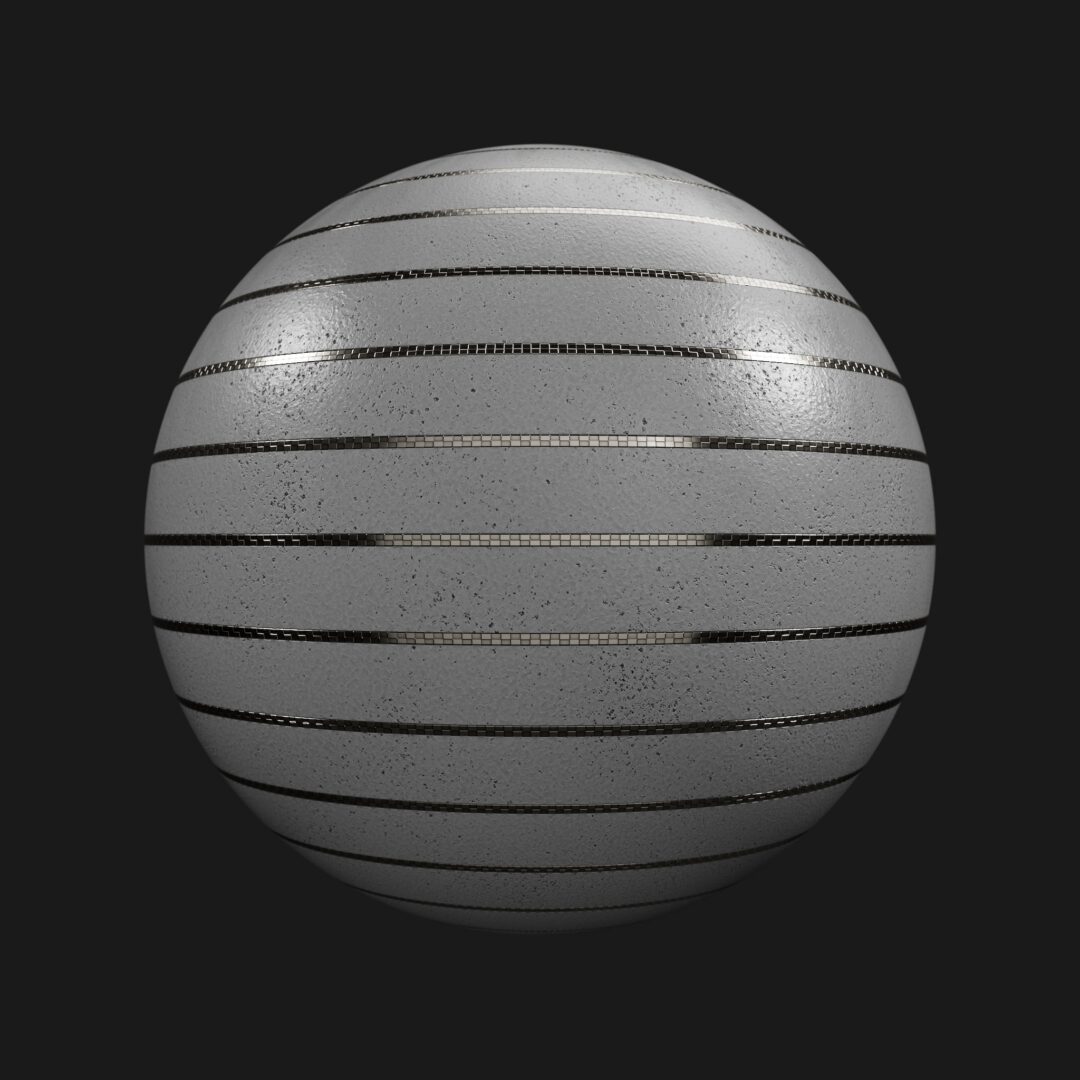 4K Cement Metal Strips-C4D Material