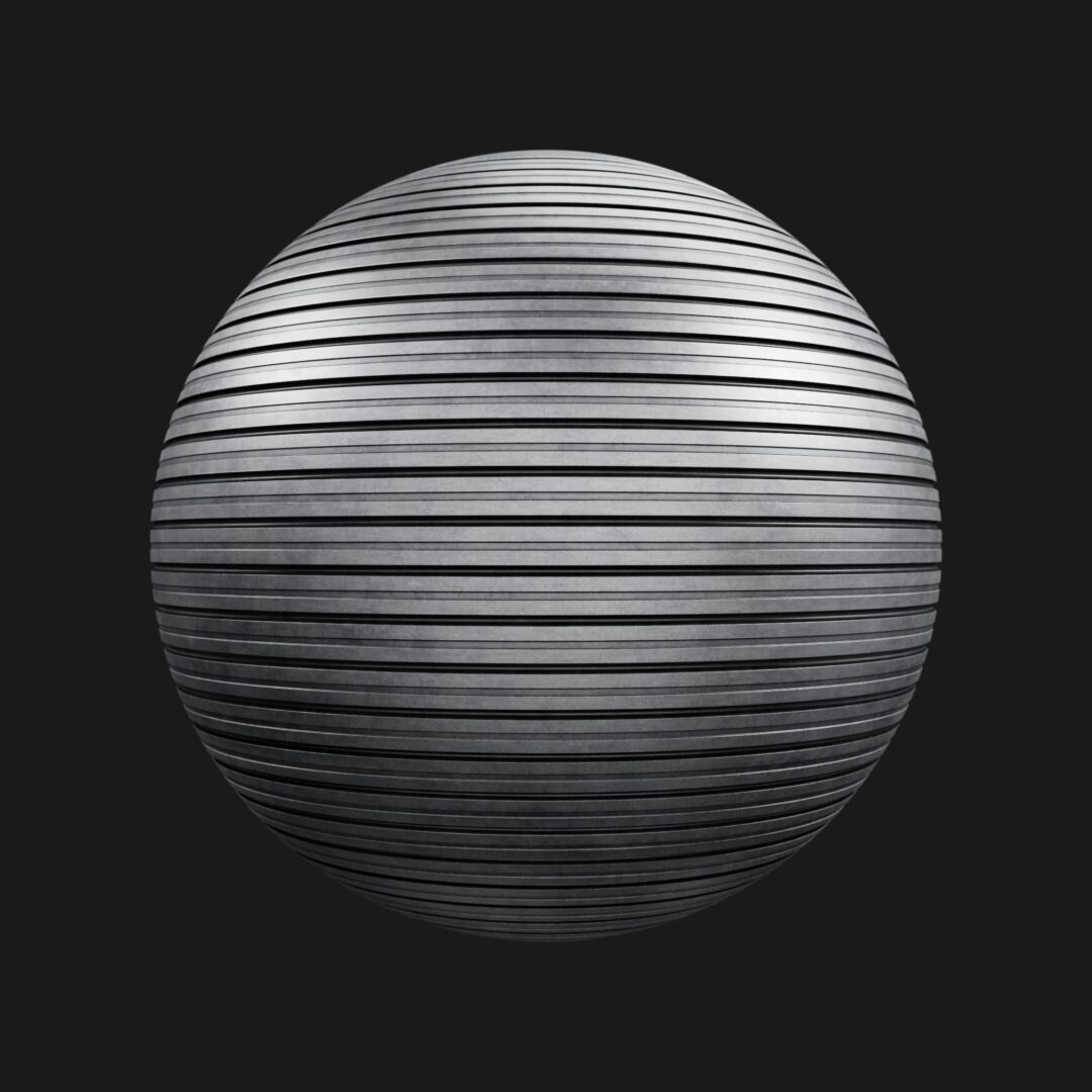 4K Corrugated Custom Metal-C4D Material