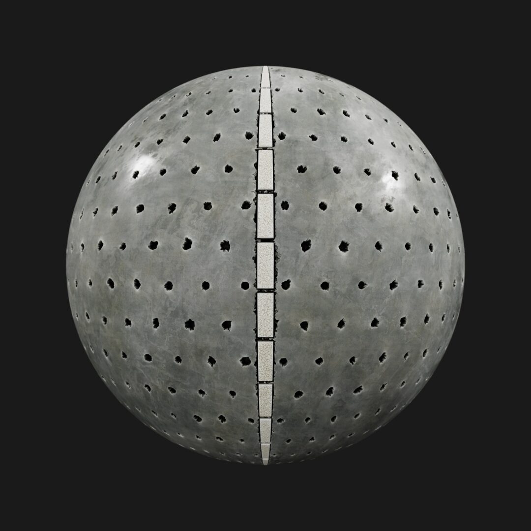 4K Cyberpunk Wall 01-C4D Material