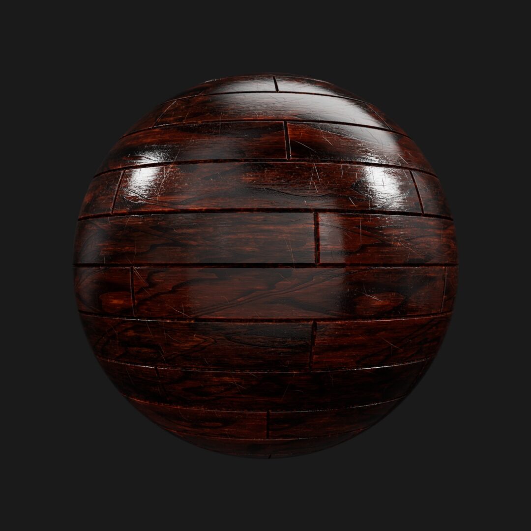 4K Dark Wood Planks 01-C4D Material