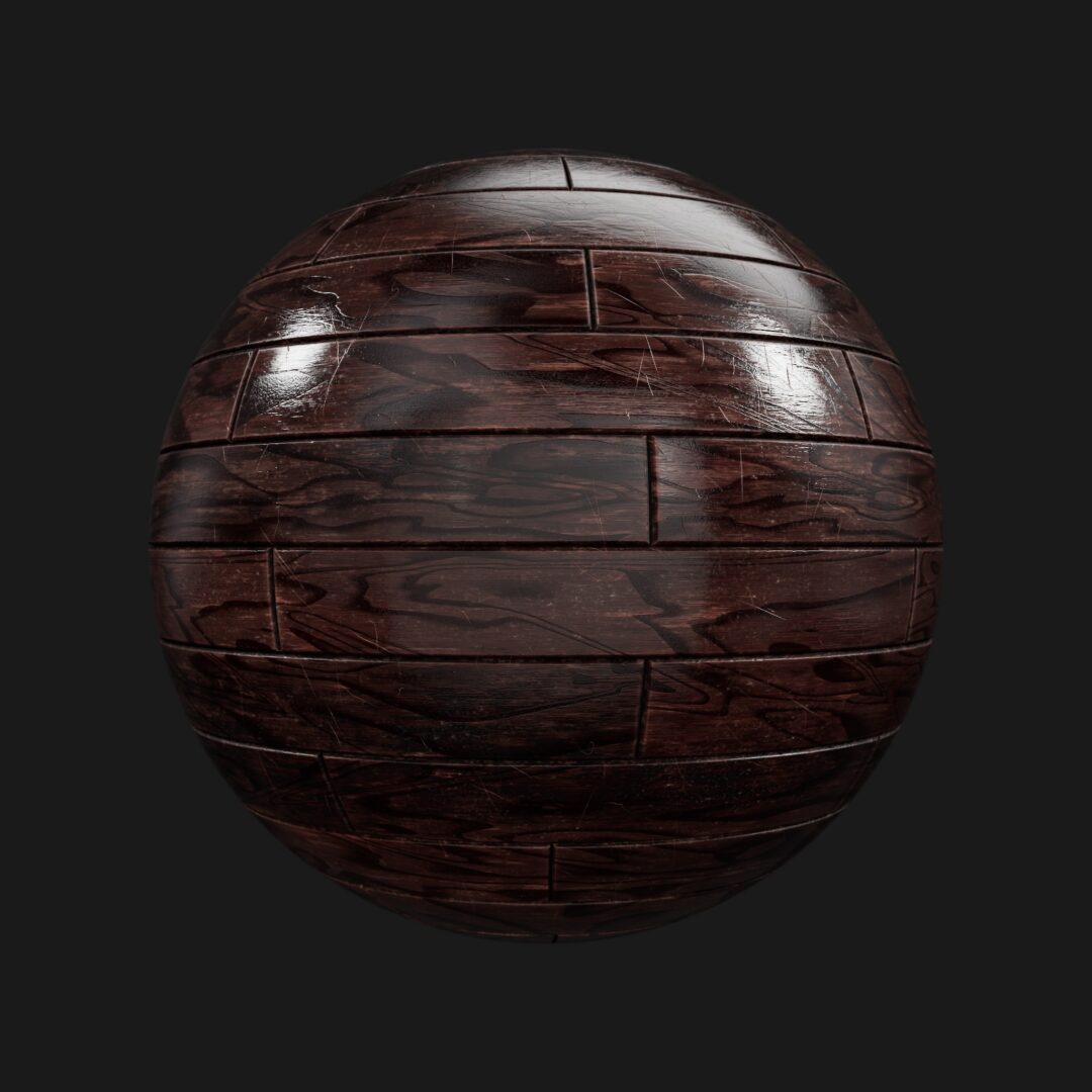 4K Dark Wood Planks 02-C4D Material