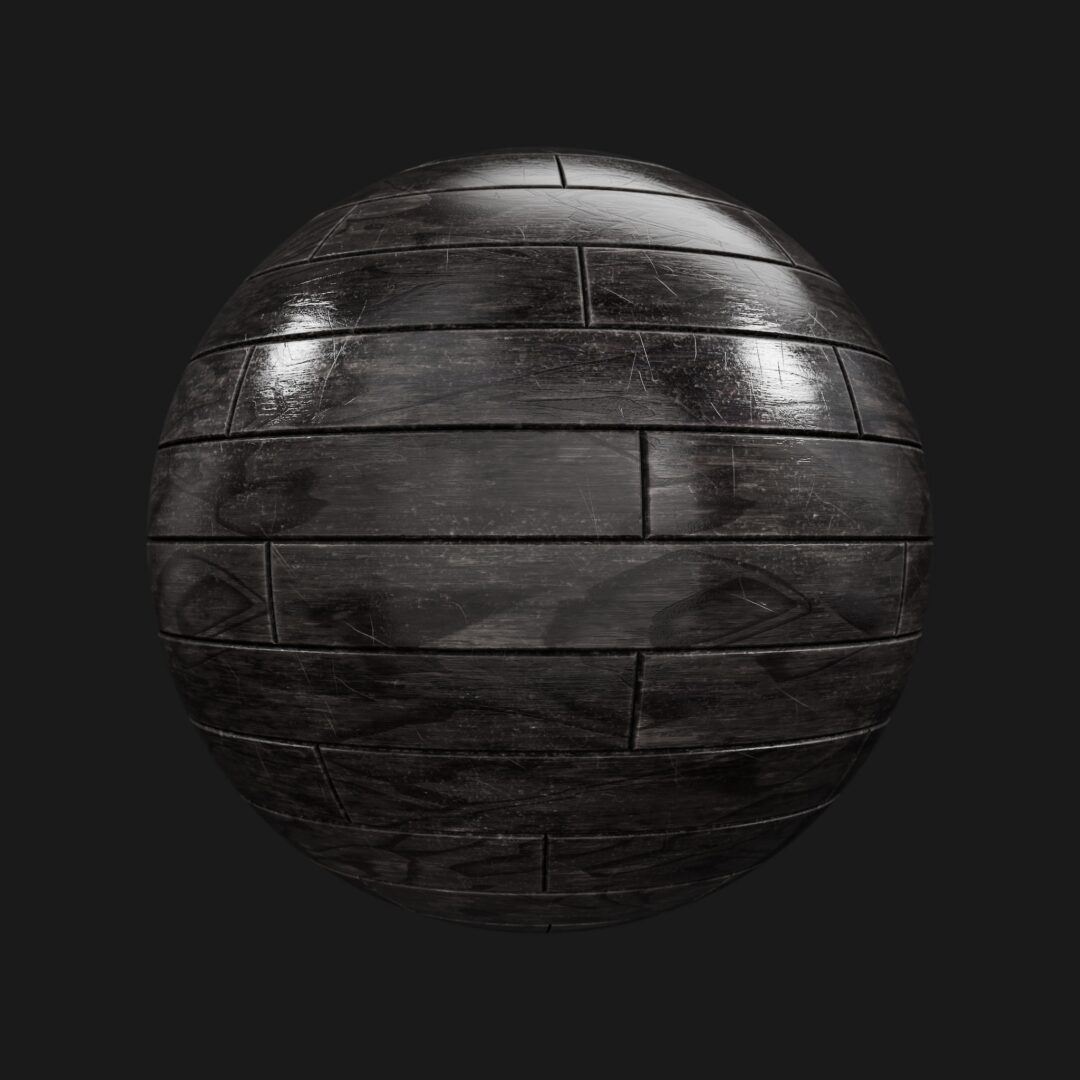 4K Dark Wood Planks 03-C4D Material