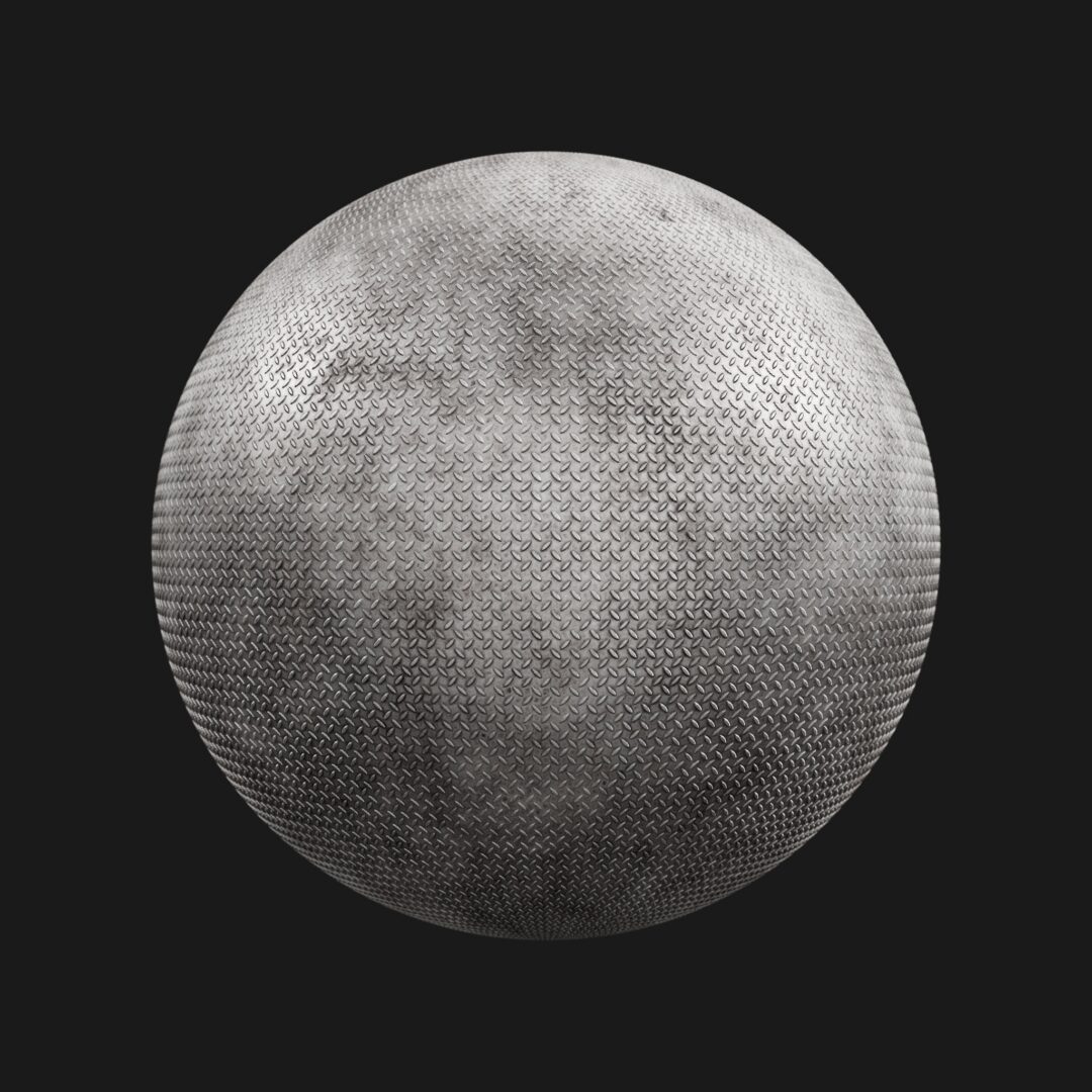 4K Diamond Plate-Dirty-C4D Material