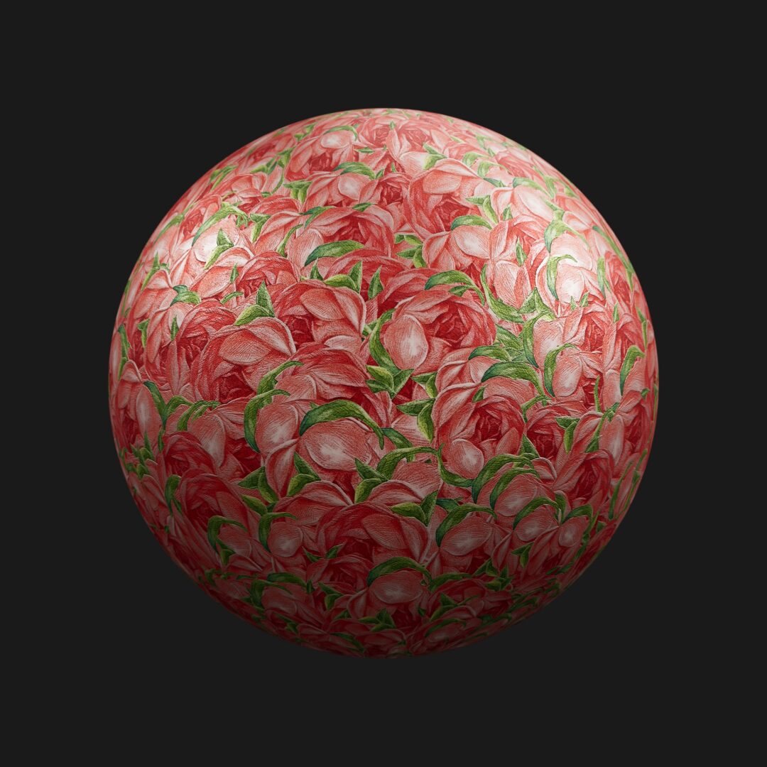 4K Flower Metal Pattern 02-C4D Material