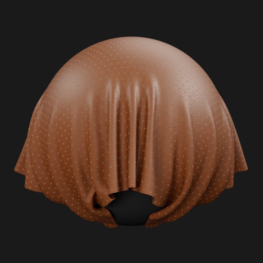 4K Generic Leather Perforated 02-C4D Material