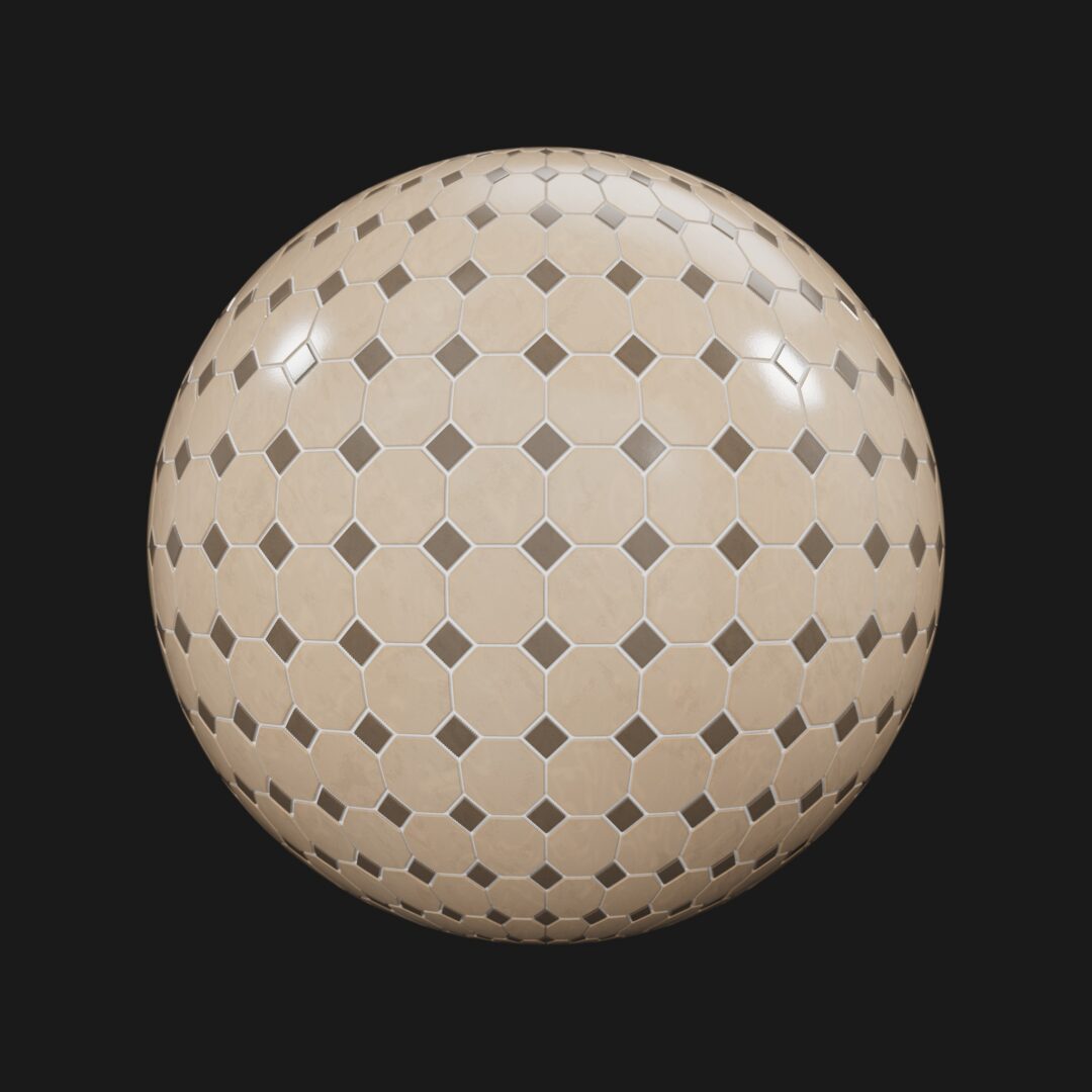 4K Generic Tiles 08-C4D Material