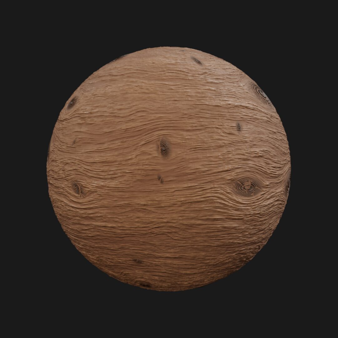 Generic Wood w/ Knots-C4D Material