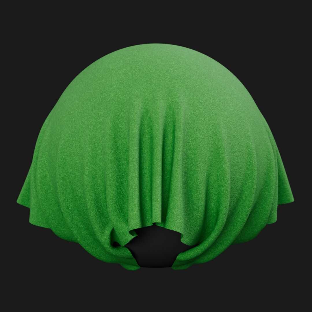 4K Green Felt-C4D Material