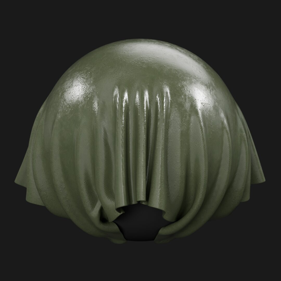 Green Heavy Duty Tarp Dirty-C4D Material