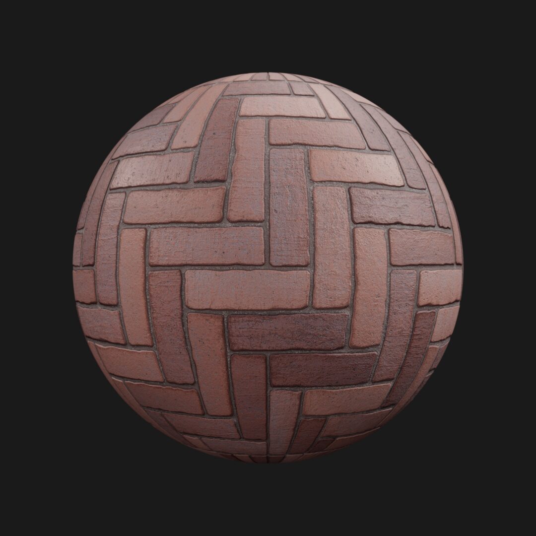 4K Herringbone Brick 01-C4D Material