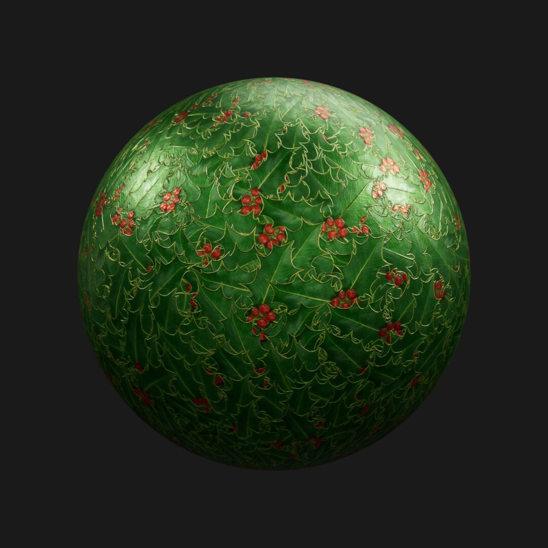 4K Holly Metal Pattern 01-C4D Material