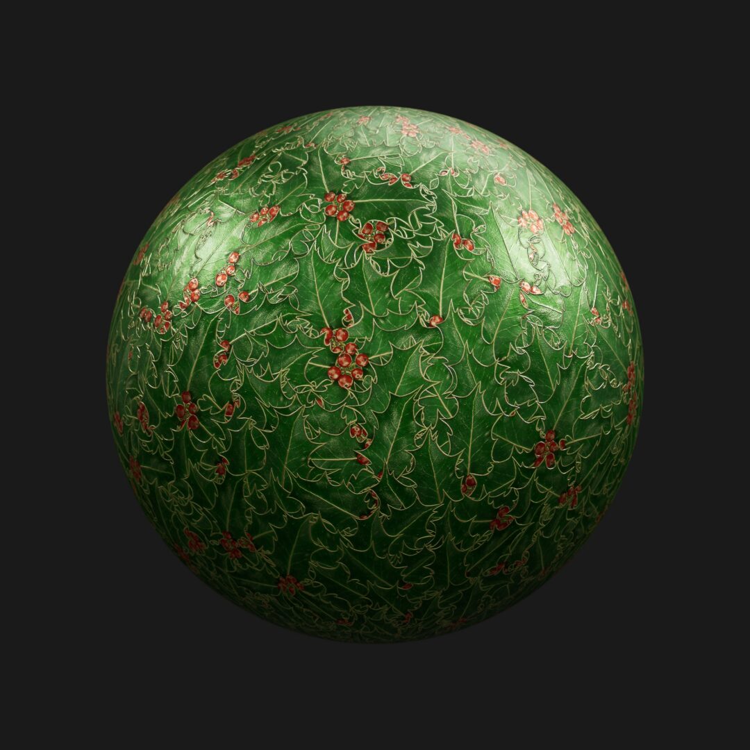 4K Holly Metal Pattern 02-C4D Material