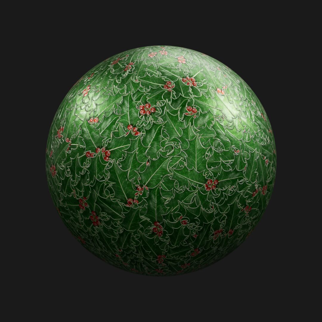 4K Holly Metal Pattern 03-C4D Material