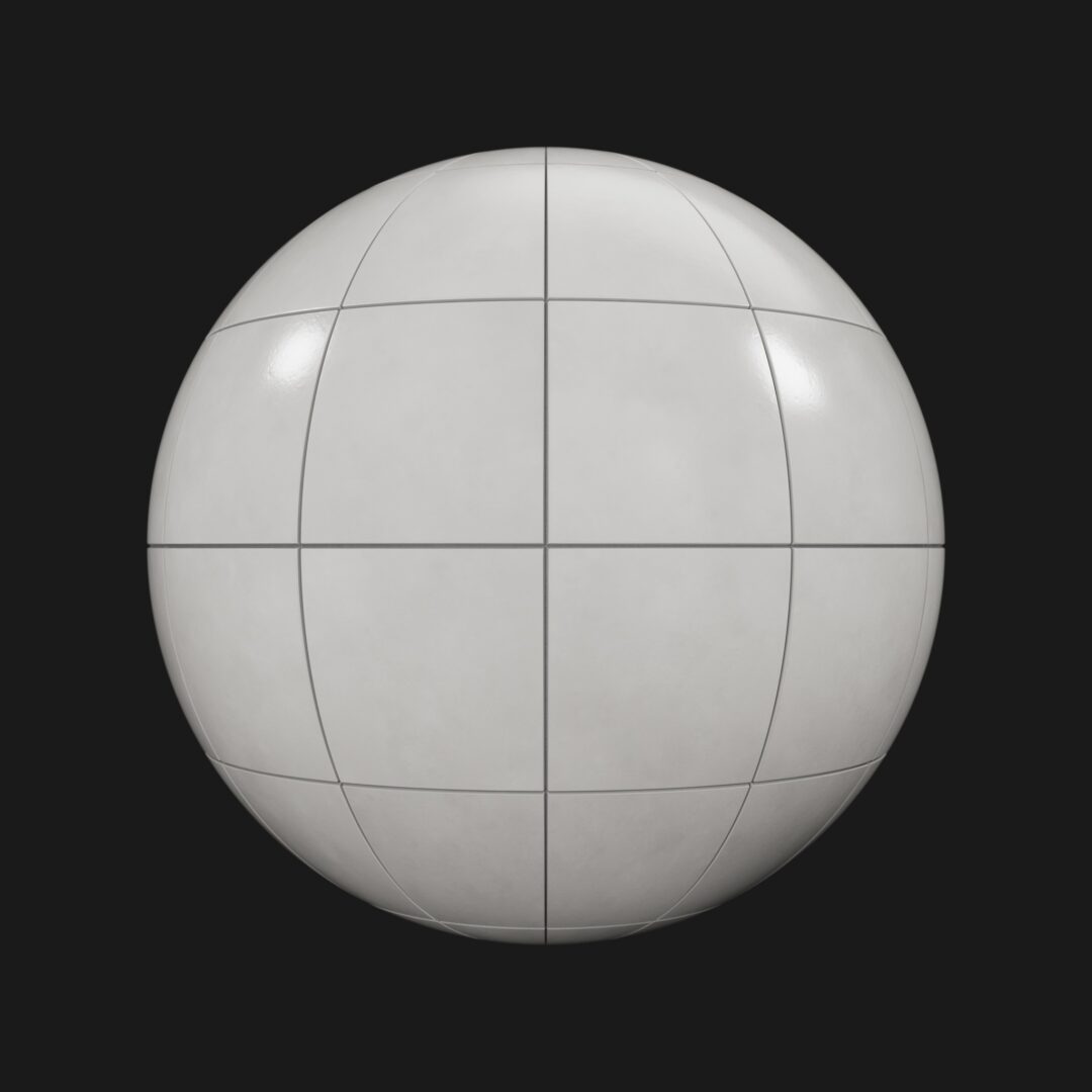 4K Light Grey Tiles Clean 01-C4D Material