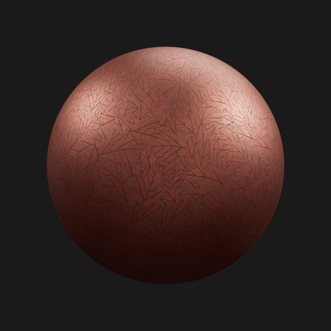 4K Maple Leaf Metal Pattern 01-C4D Material