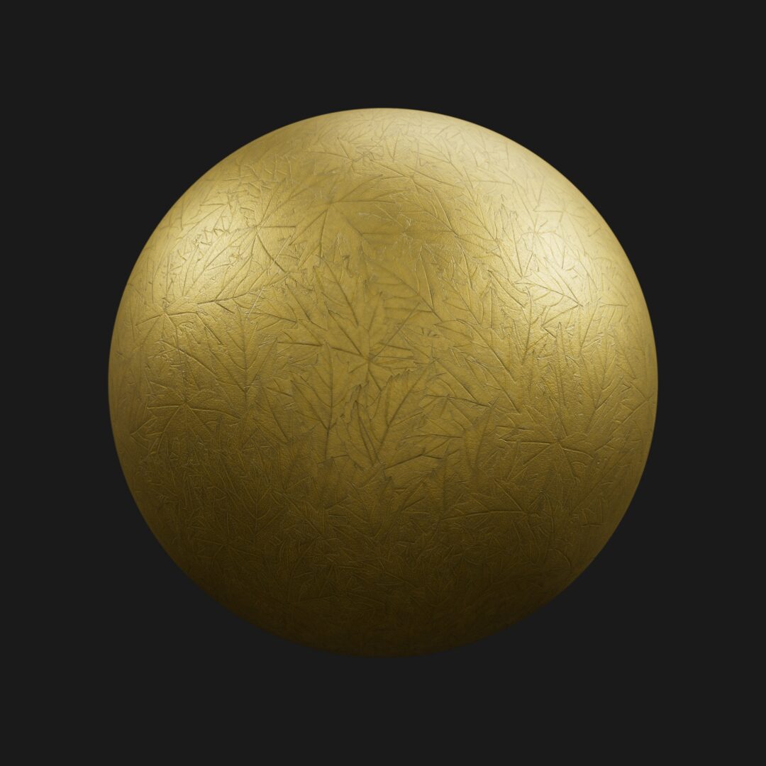 4K Maple Leaf Metal Pattern 02-C4D Material