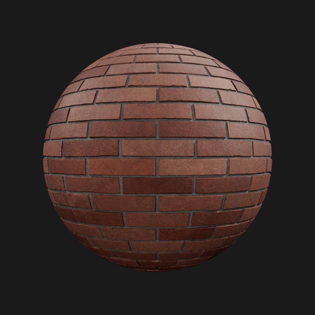 Multi Color Brick Long Clean-C4D Material