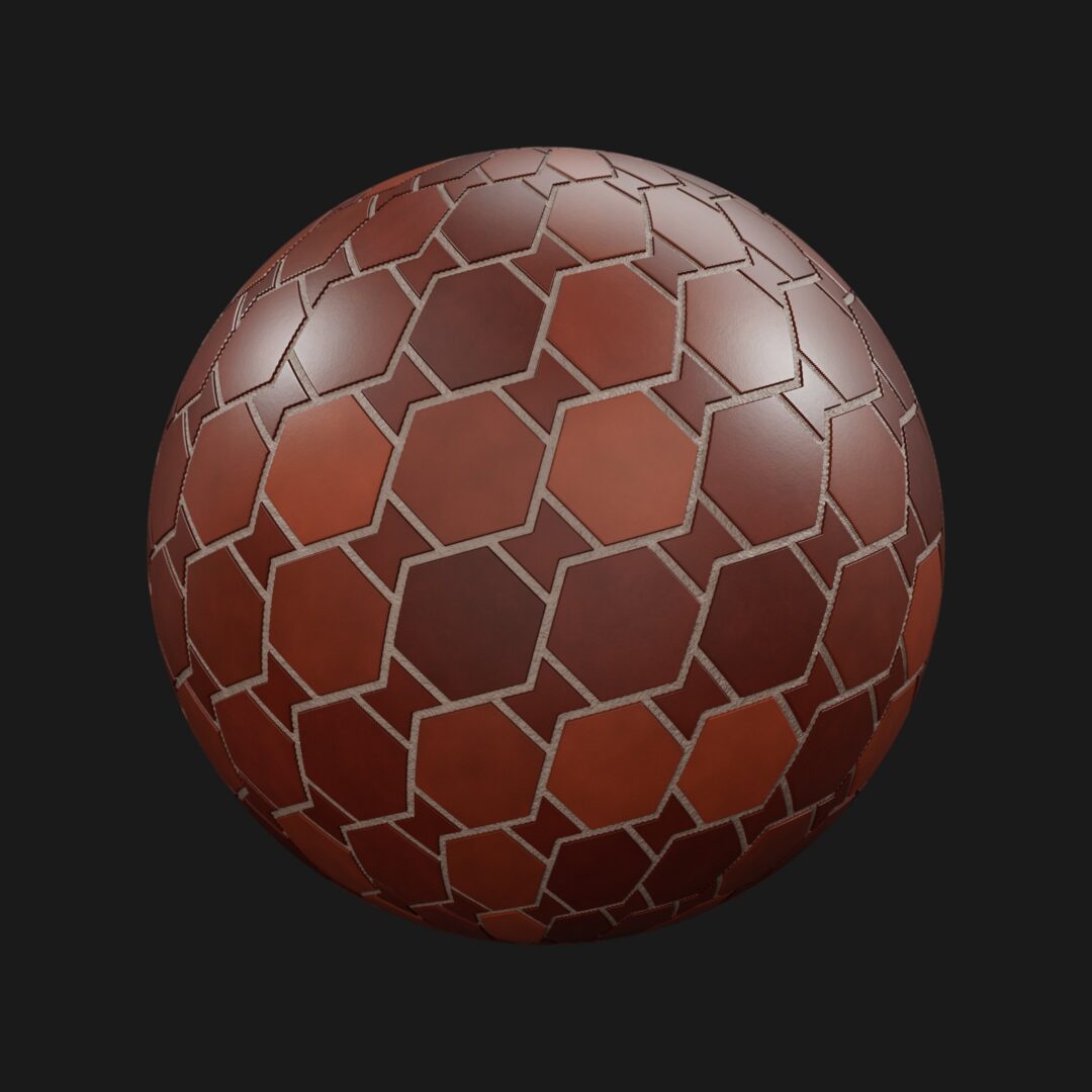 4K Terracotta Tile New-C4D Material