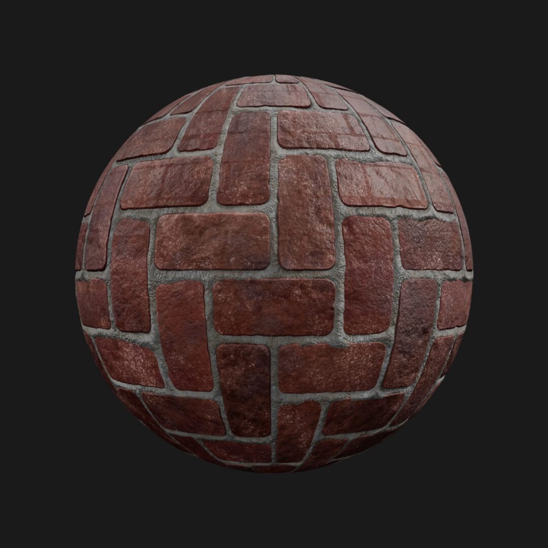 4K Old Brick Floor 01-C4D Material