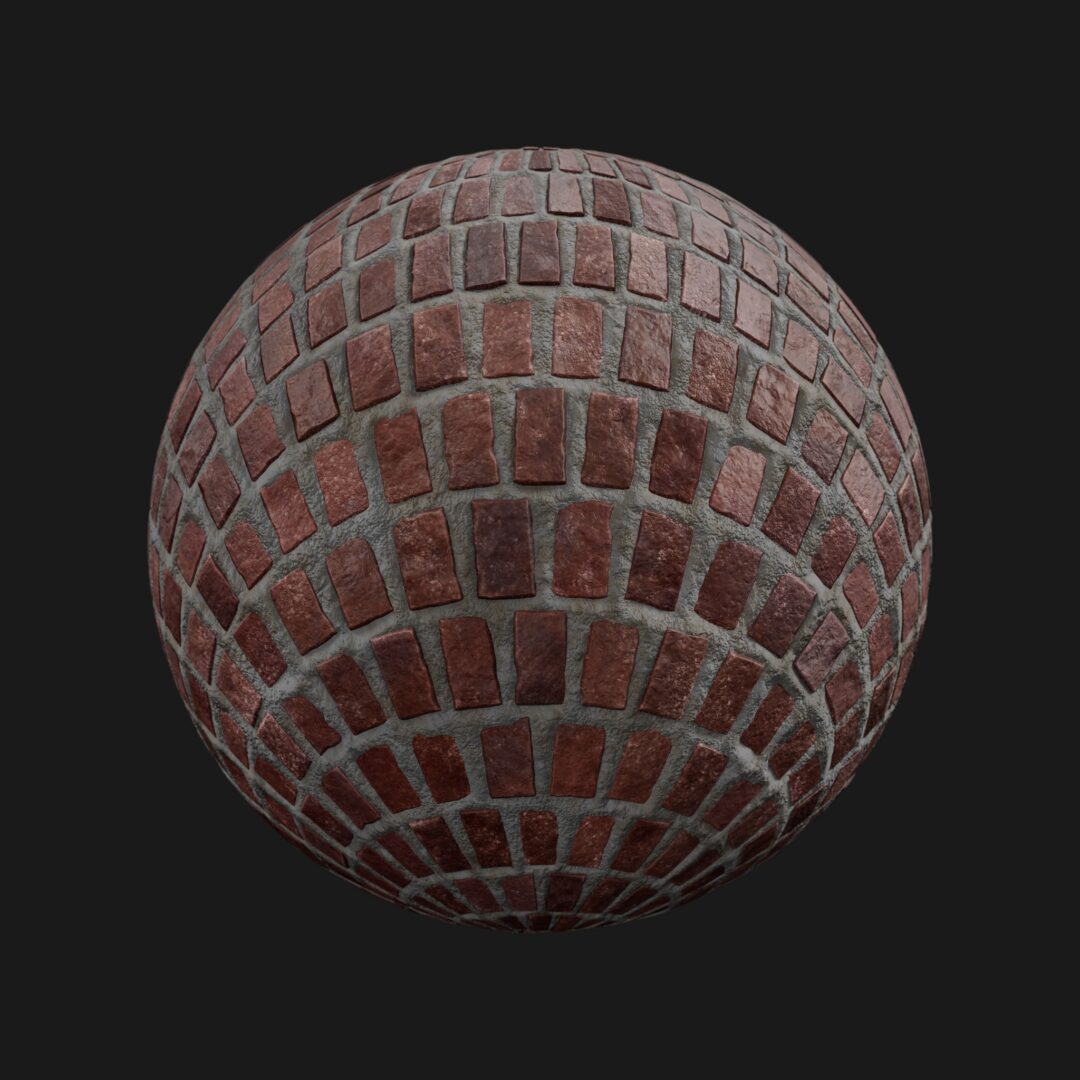 4K Old Brick Floor 02-C4D Material