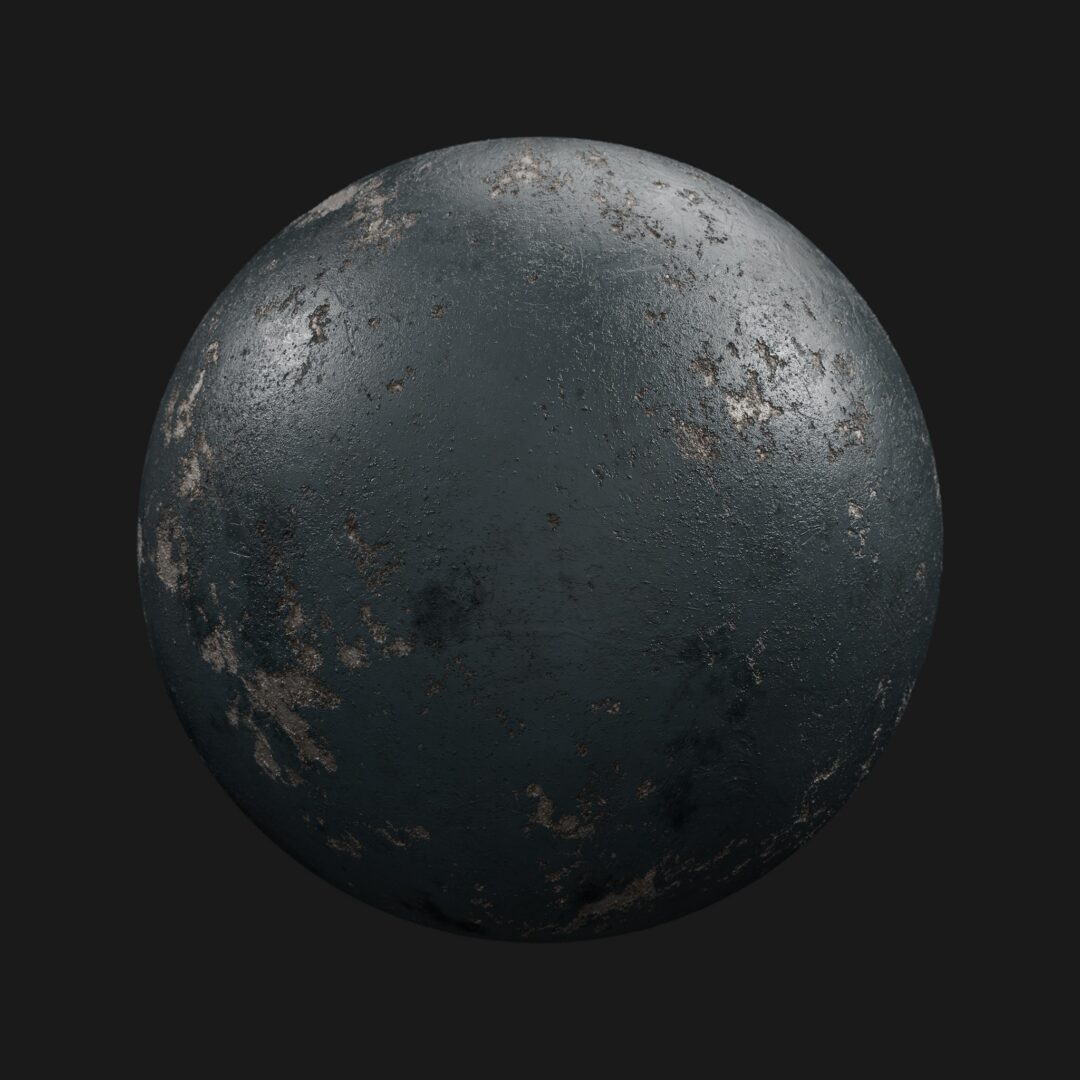 4K Old Painted Metal 02-C4D Material