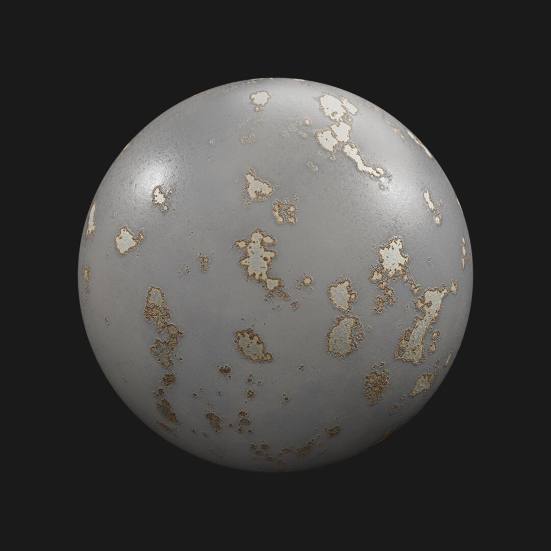 4K Old Painted Metal 04-C4D Material