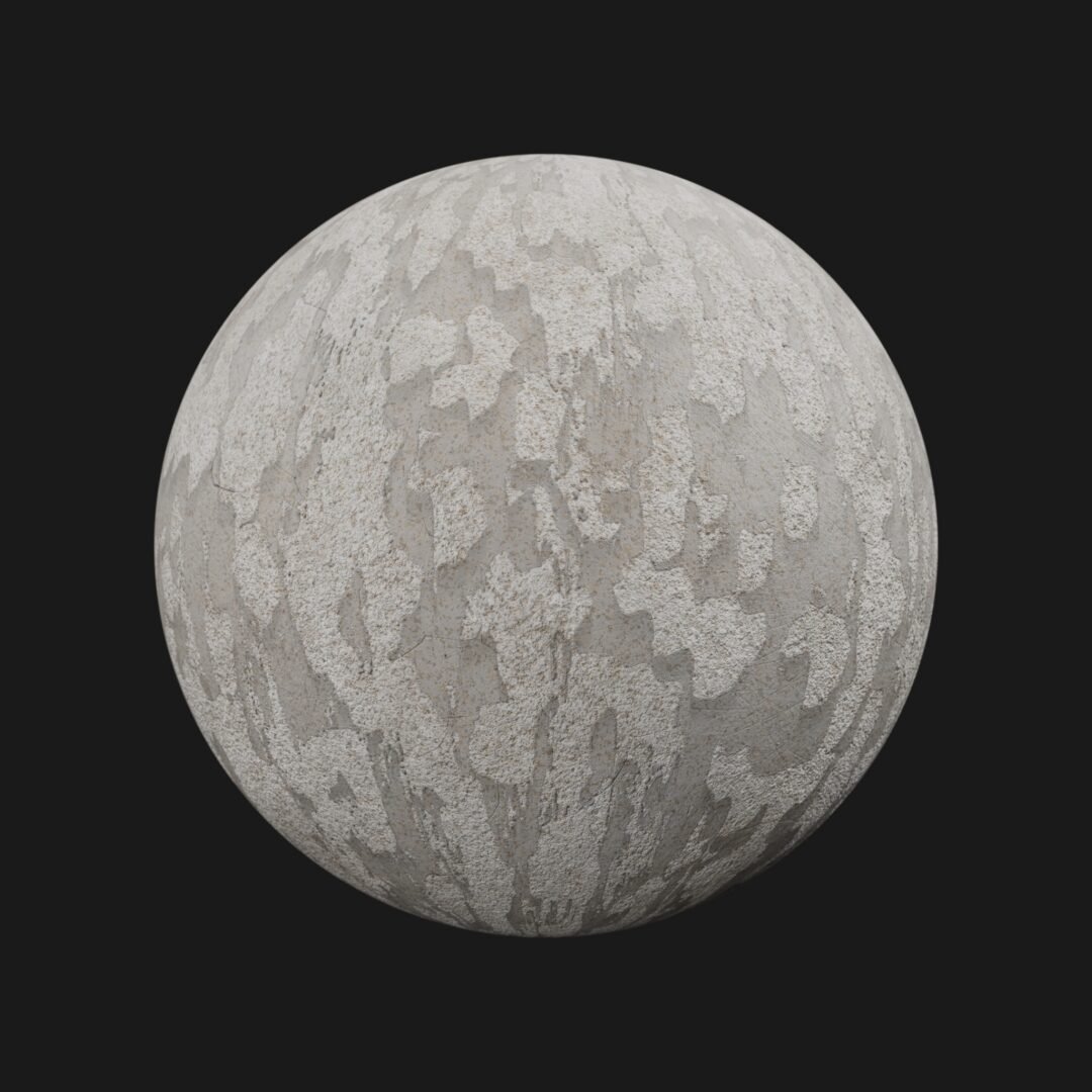 4K Old Paint Peeled Wall 03-Dirty-C4D Material