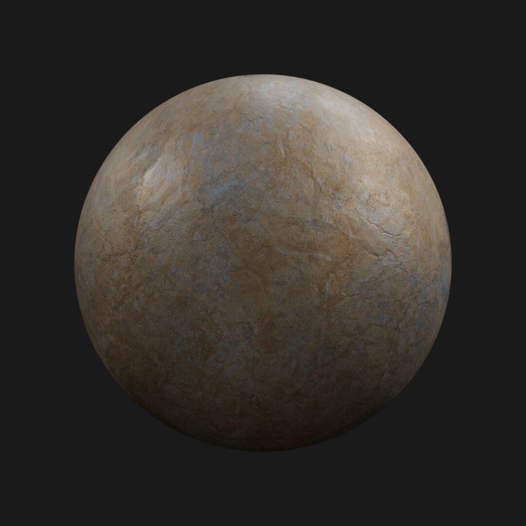 4K Old Tin Metal 01-C4D Material