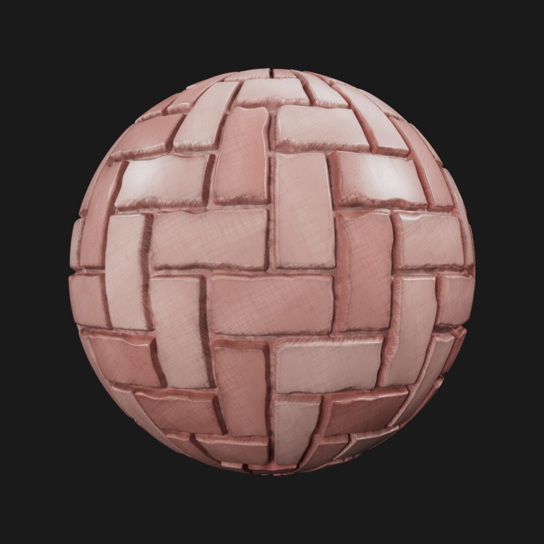 4K Stylized Pastel Herringbone 02-C4D Material