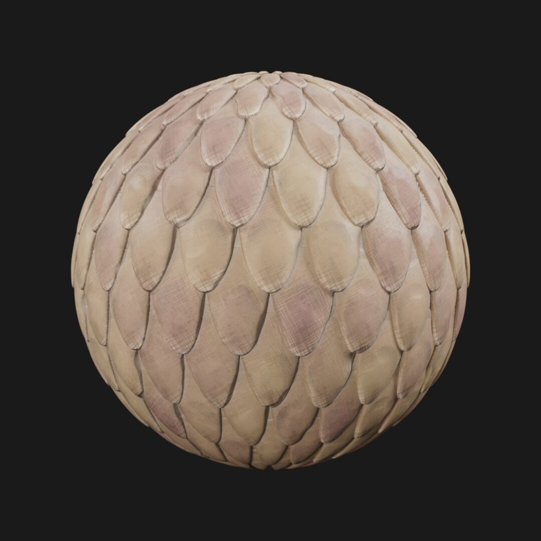 4K Stylized Pastel Roof Tiles 03-C4D Material