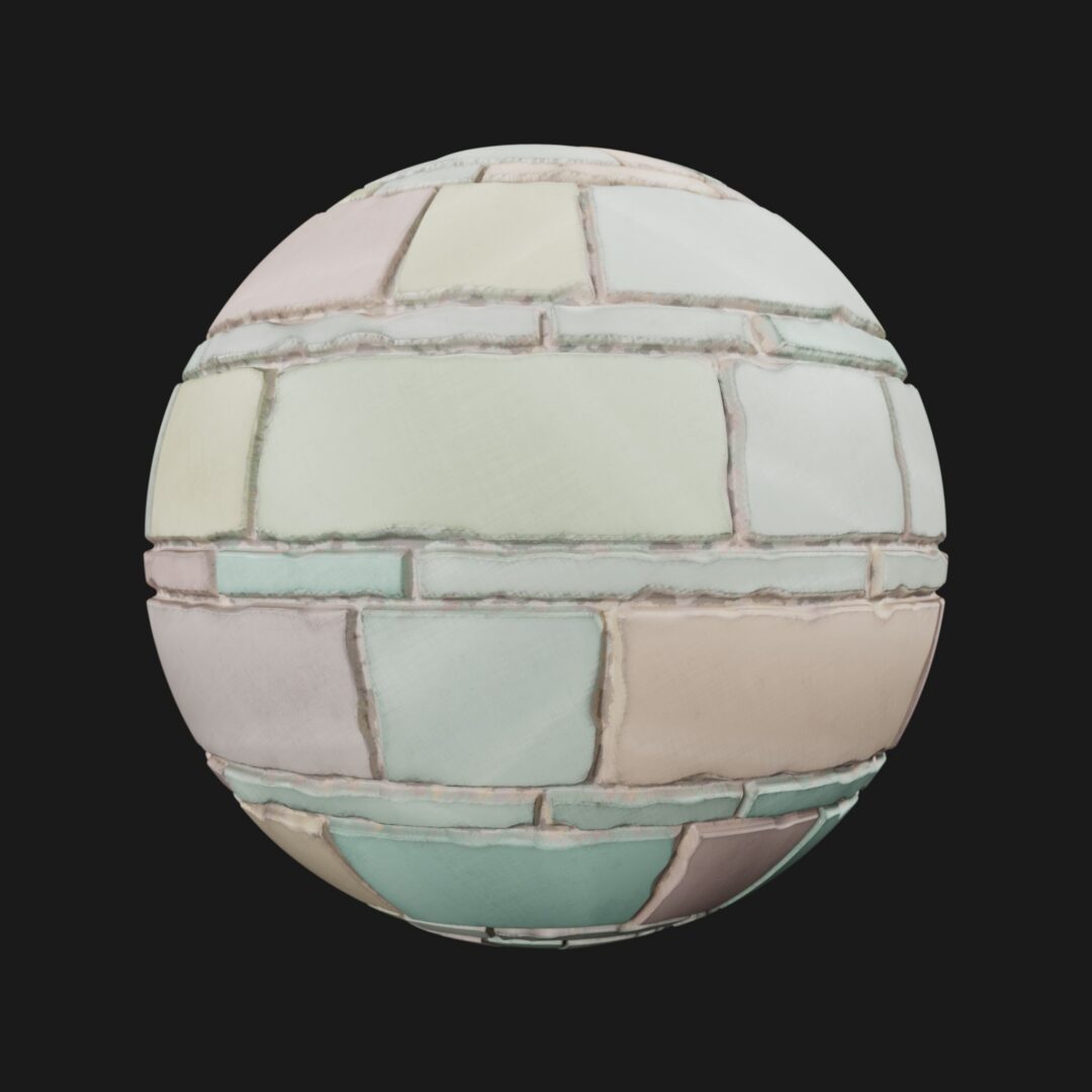 4K Stylized Pastel Wall 01-C4D Material