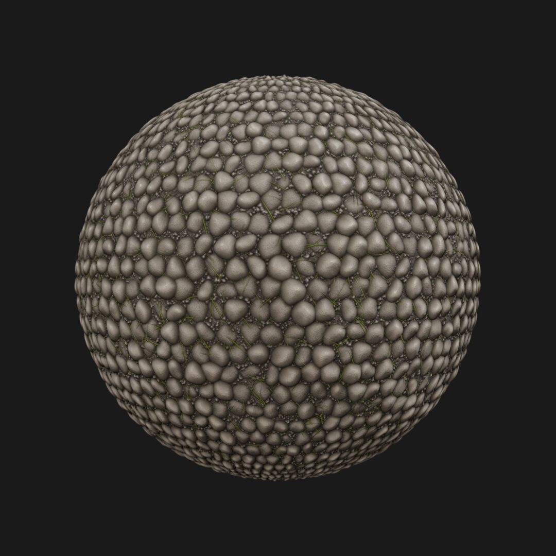 Pebble Stone Ground-C4D Material