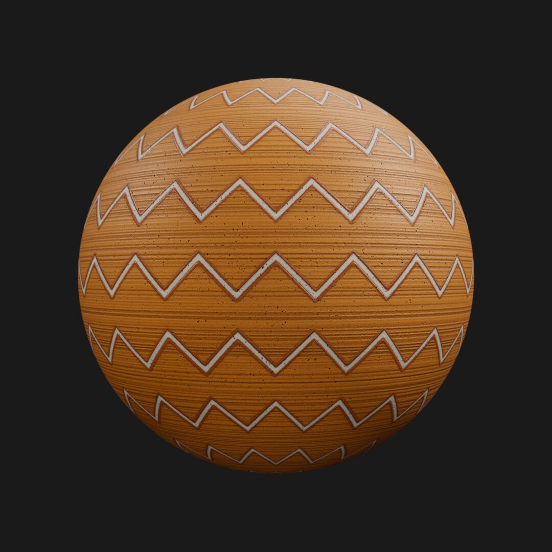 4K Playful Pottery 01-C4D Material
