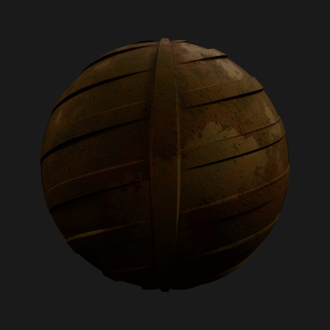 4K Rebar Rusted-C4D Material
