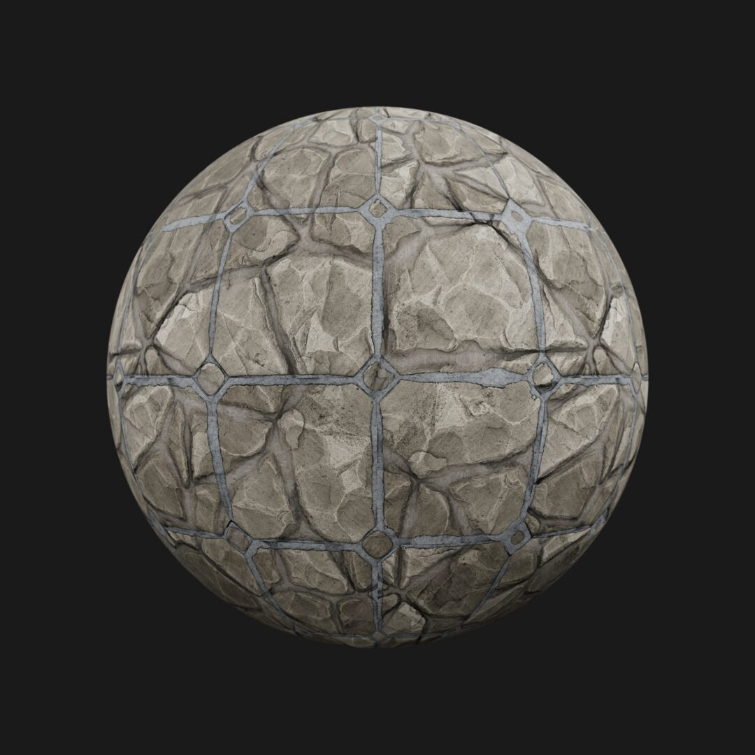 4K Rocky Tiles-C4D Material