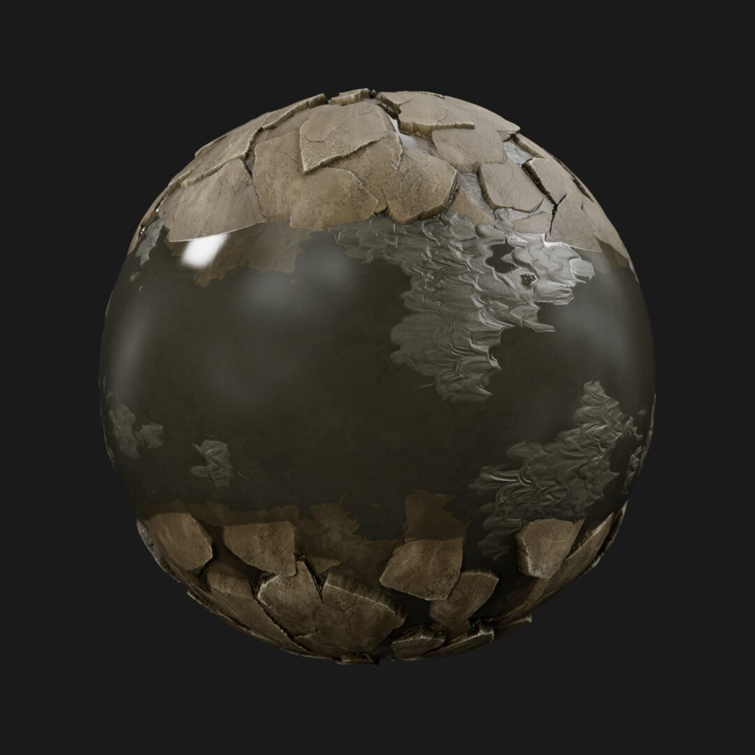 4K Rocky Muddy Creek 01-C4D Material