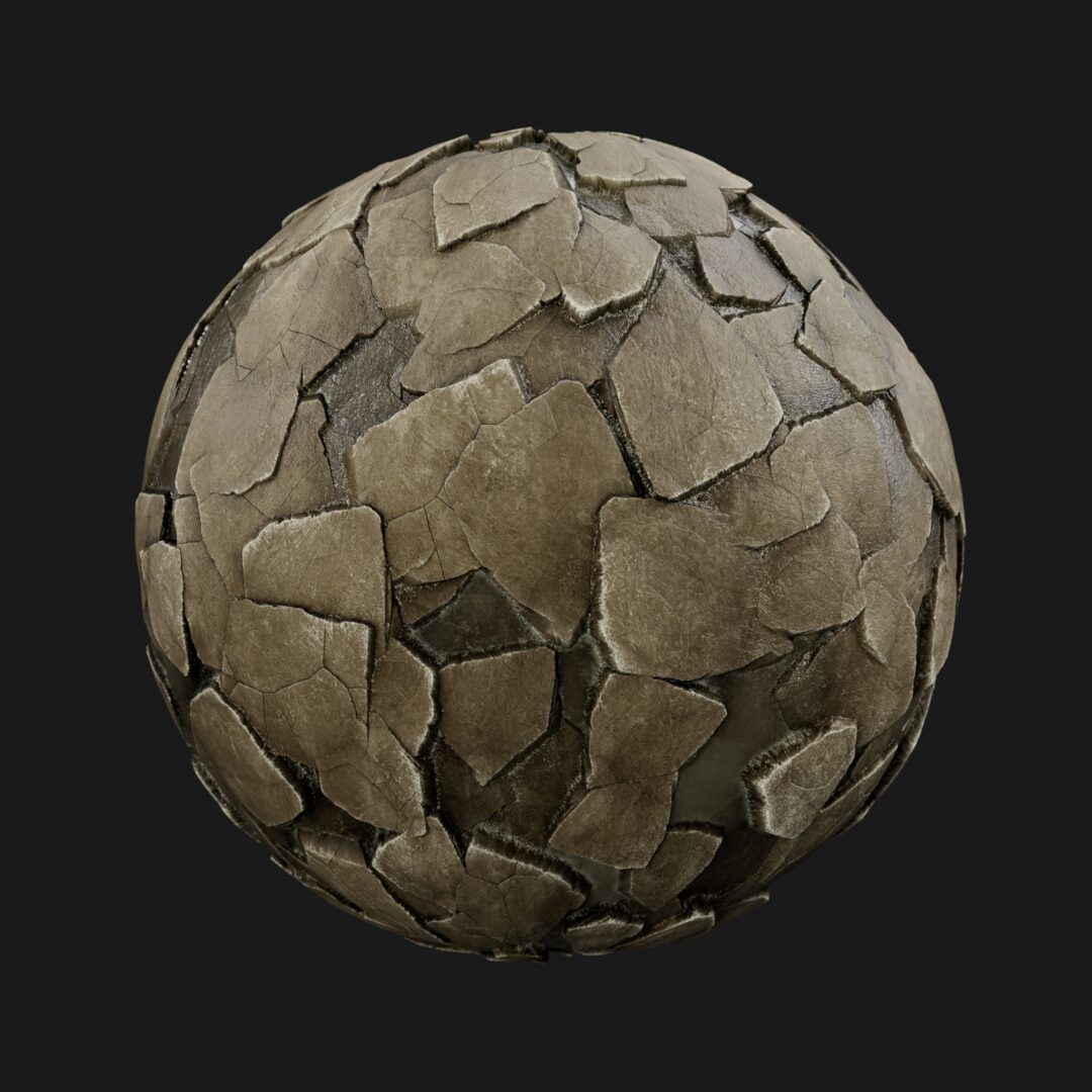 4K Rocky Muddy Ground 01-C4D Material